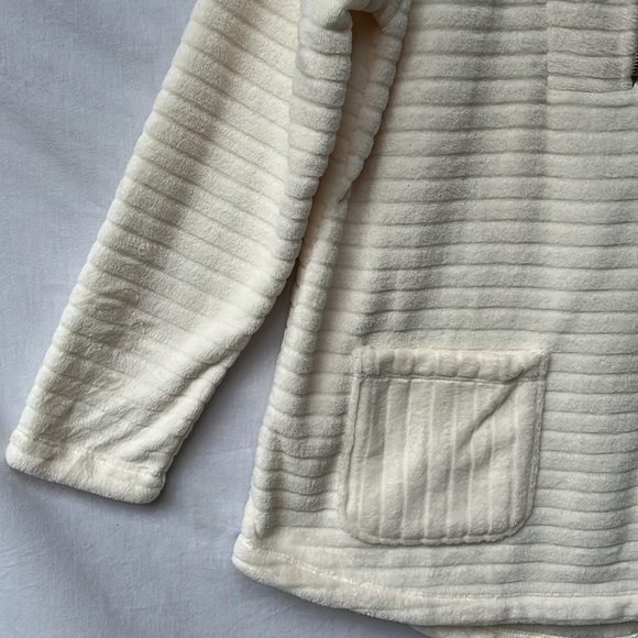 NWT Soft Surroundings Cream 1/2 Zip Pullover Sweatshirt. SzSM - Picture 3 of 11